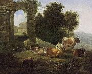 Willem Romeijn Italianate Landscape oil painting artist